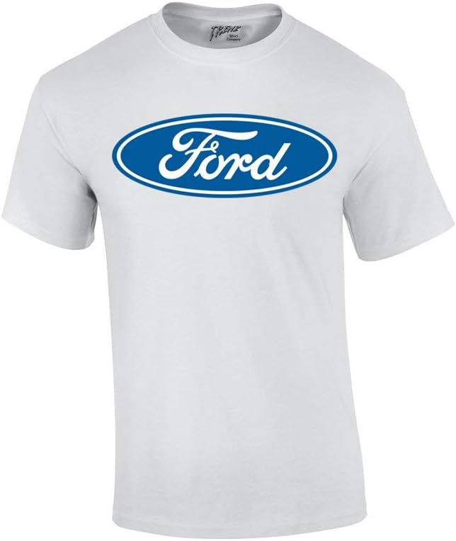 Ford T-shirt Blue Ford Logo Oval Design-lightpink-small